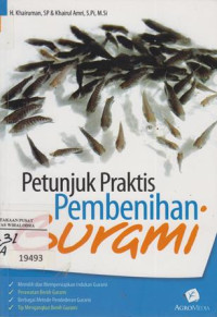 Image of Petunjuk Praktis Pembenihan Gurami