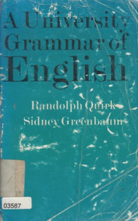 Image of A university Grammar Of English