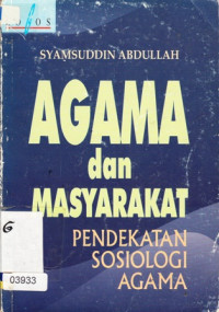 Image of Agama dan masyarakat: pendekatan sosiologi agama