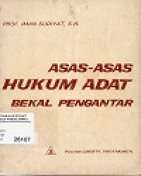 Image of Asas-Asas Hukum Adat Bekal Pengantar