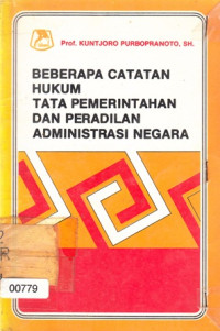 Image of Beberapa Catatan Hukum Tata Pemerintahan dan Peradilan Administrasi Negara