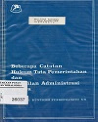Image of Beberapa Catatan Hukum Tata Pemerintahan
