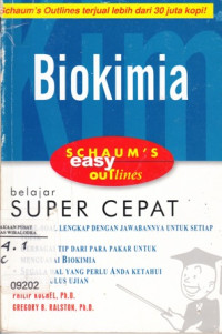 Image of Biokimia : Schaum' s easy outlines