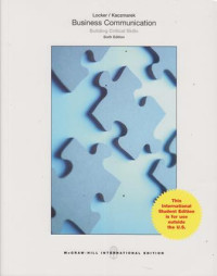 Image of Business Communication: Building Critical Skills