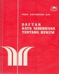 Image of Daftar Kata Sederhana Tentang Hukum