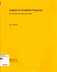 Image of English for Academic Purposes An advanced resource book