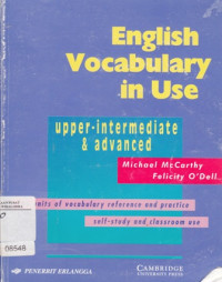 Image of English Vocabulary In use upper-intermediate and advanced