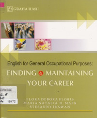 Image of English for General Occupation Purposes : FINDING & MAINTAINING YOUR CAREER