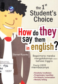 Image of the 1st Student's Choice  How do they say them in english ?