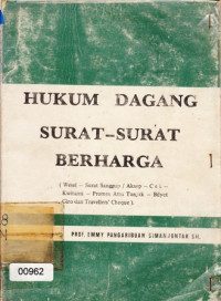 Image of Hukum Dagang Surat-Surat Berharga