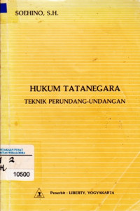 Image of Hukum Tatanegara: Teknik Perundang-Undangan