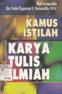Image of Kamus Istilah : Karya tulis ilmiah