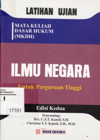 Image of Ilmu Negara : Untuk Perguruan Tinggi Edisi Kedua