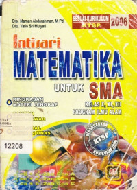 Image of Intisari matematika untuk SMA kelas X, XI, XII