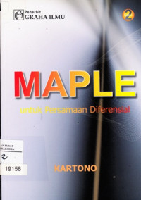 Image of Maple untuk persamaan diferensial