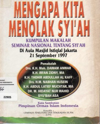 Image of Mengapa Kita Menolak Syi'ah