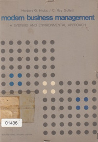 Image of Modern Business Managemen: A System and Eviromental Approach