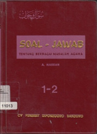Image of SOAL - JAWAB : Tentang berbagai masalah agama (Jilid 3-4 )