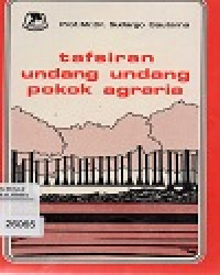 Image of Tafsiran Undang Undang Pokok Agraria