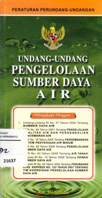 Image of Undang-Undang Pengelolaan Sumber Daya Air