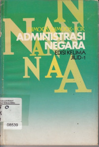 Image of Administrasi Negara Jilid 1