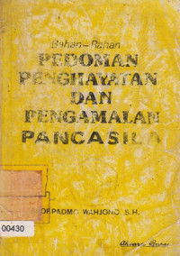 Image of Bahan - Bahan Pedoman Penghayatan dan Pengamalan Pancasila