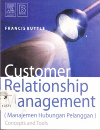 Image of Customer Relationship Management : (Manajemen Hubungan Pelanggan) Concepts and tools