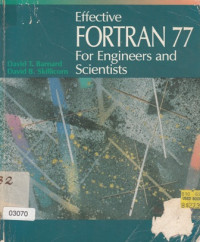 Image of Effective Fortan 77 For Engineers and Scientistis