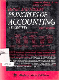 Image of Finney And Miller's Principles of Accounting Advanced