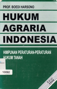 Image of Hukum Agraria Indonesia