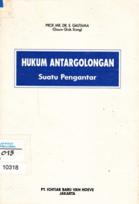 Image of Hukum Antargolongan: Suatu Pengantar