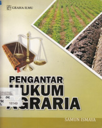 Image of Pengantar Hukum Agraria