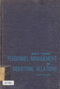 Image of Personal Management And Industrial Relations