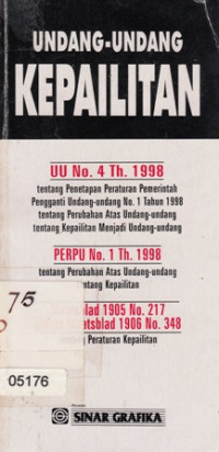 Image of Undang-Undang Kepailitan